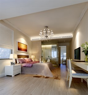 现代简约卧室模型设计